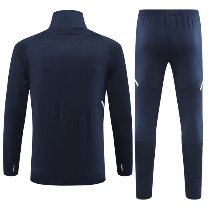 23/24 Real Madrid kids Royal blue High-Neck training suit