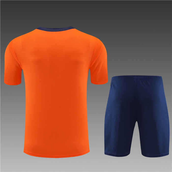 24/25 Netherlands short -sleeved orange training suit