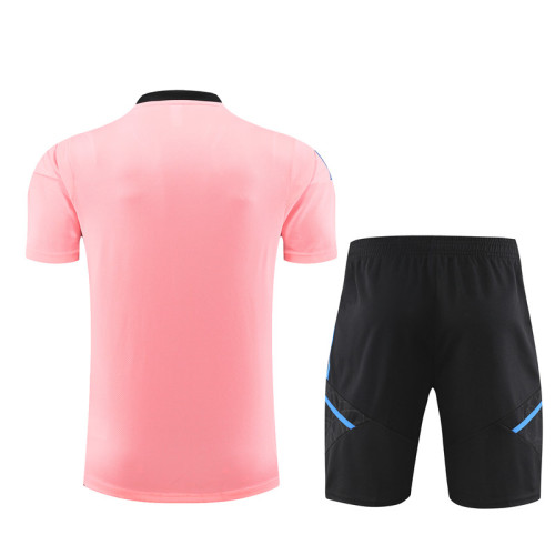 23/24 Manchester United Short sleeve pink training suit