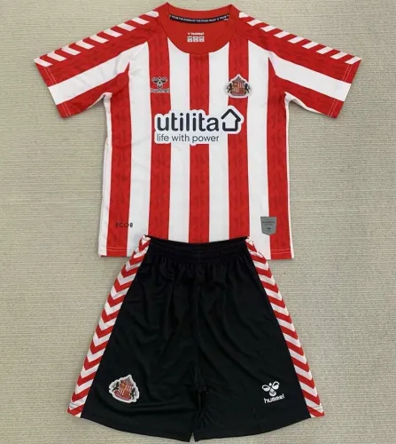 24/25 Sunderland home kids kit