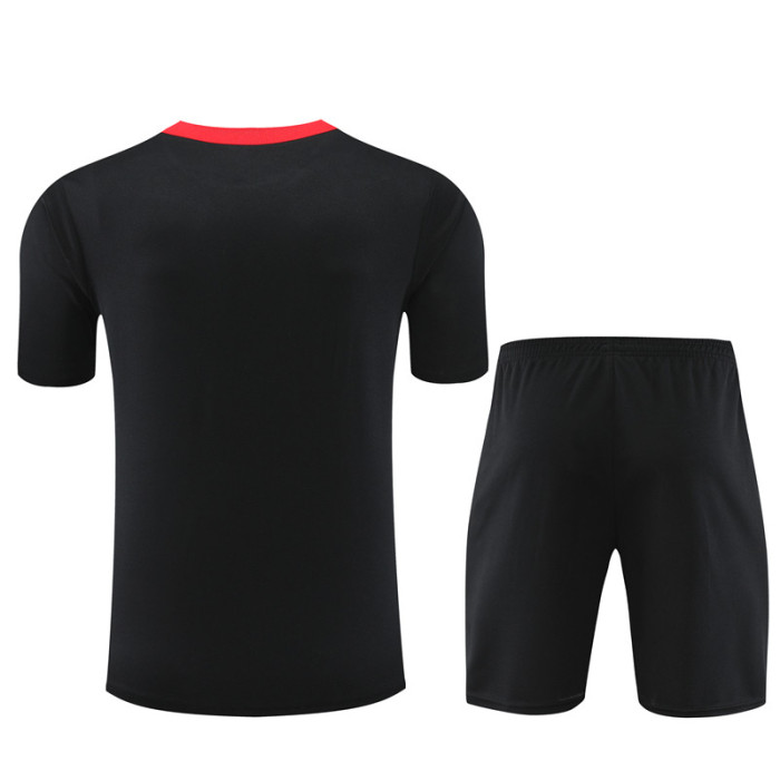 24/25 Portugal short sleeved black training suit