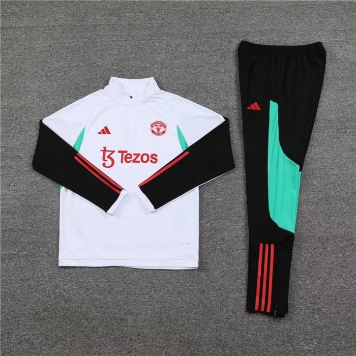 23/24 Manchester United kids White and black training suit