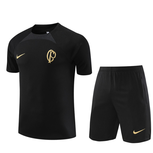 23/24 Corinthians kids Short sleeve Black training suit