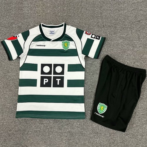 Retro 01/03 Sporting CP home kids kit
