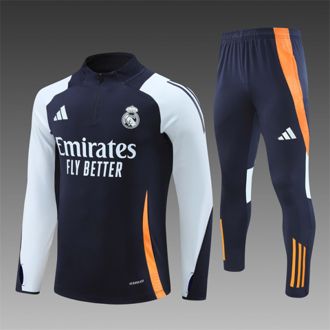 24/25 Real Madrid Adult training suit Royal Blue