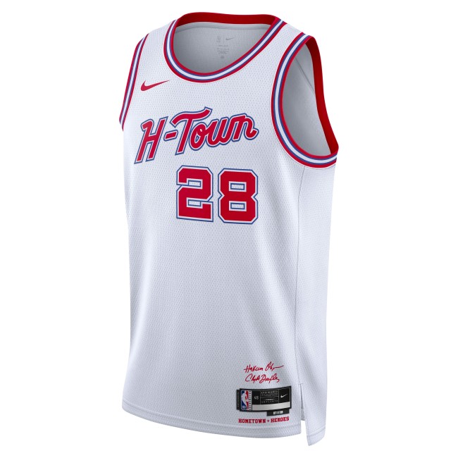 24 NBA Rockets City Edition #28 SENGUN Basketball Jersey