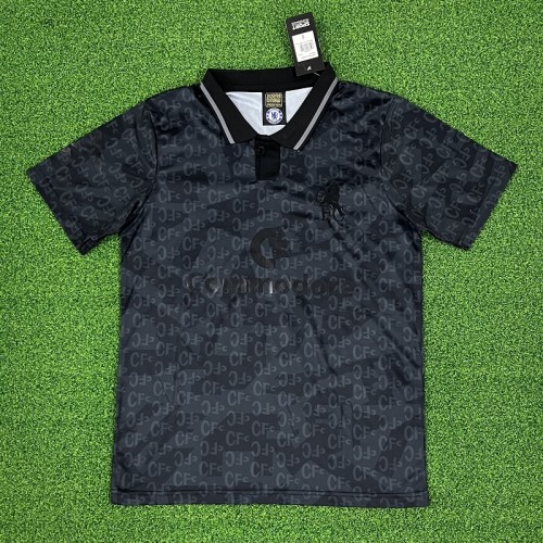 Retro 90 Chelsea  football Jersey black