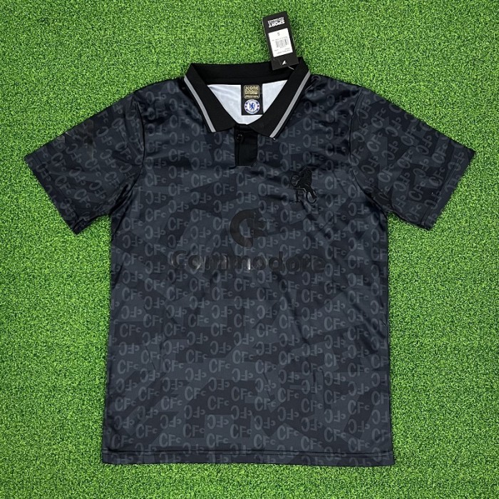 Retro 90 Chelsea  football Jersey black
