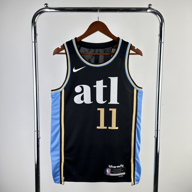 24 NBA Atlanta Hawks City Edition #11 Trey Young Basketball Jersey