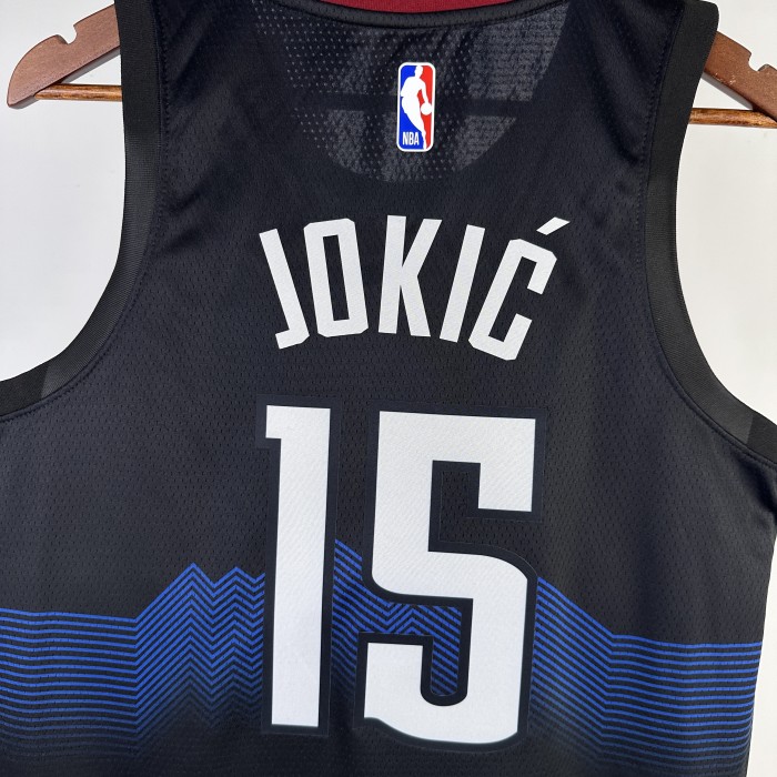 24 NBA Nuggets City Edition #15 JOKIC Basketball Jersey