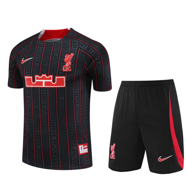 23/24 Liverpool Short sleeve Black training suit