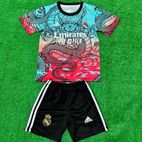 24/25 Real Madrid Dragon version kids kit red