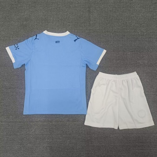 25/26 Manchester City home kids kit