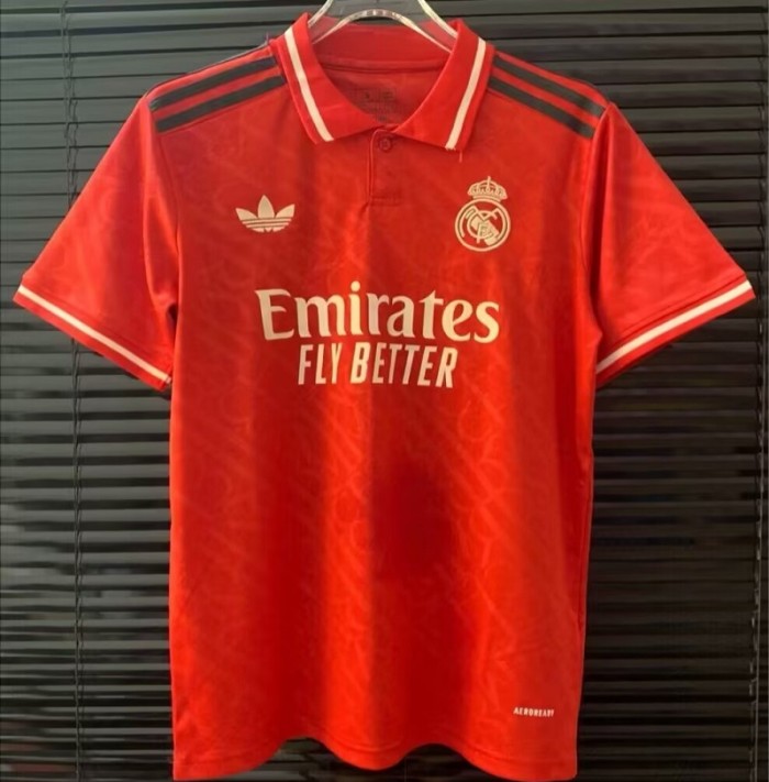 24/25 Real Madrid third football Jersey red