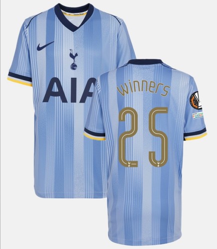 24/25 Tottenham Hotspur away Europa League Winners football jersey