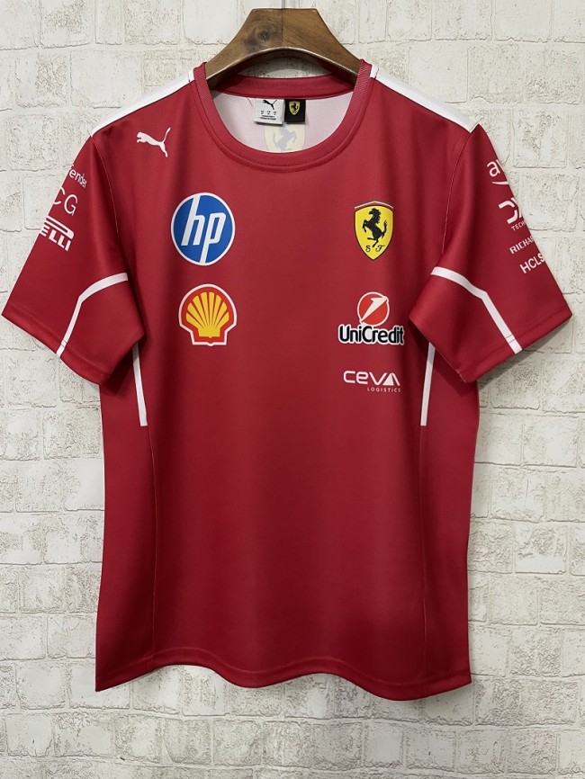 2025 Scuderia Ferrari F1 shirt red