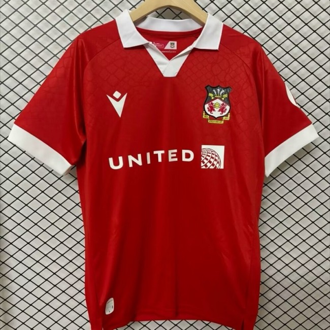 24/25 Wrexham home football Jersey