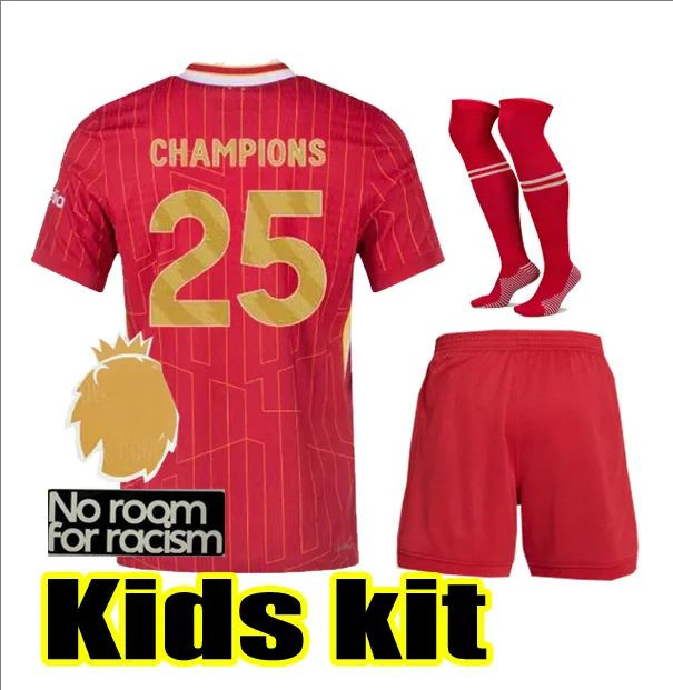 24/25 liverpool champions kids kit