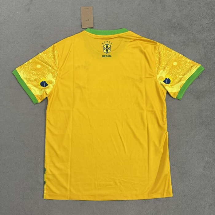 24/25 Brazil Jesus Version yellow football jersey