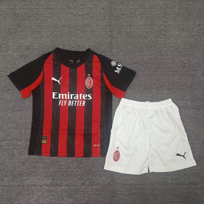 25/26 AC milan home kids kit