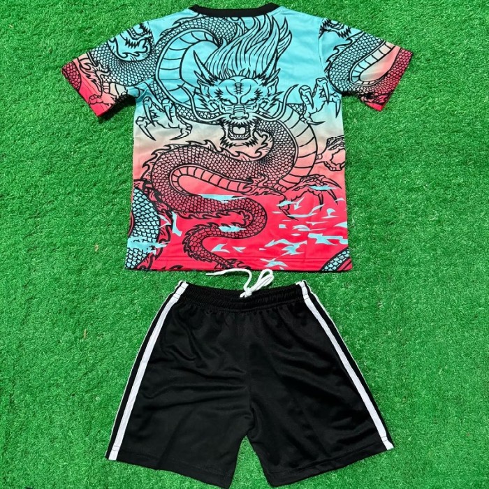 24/25 Real Madrid Dragon version kids kit red