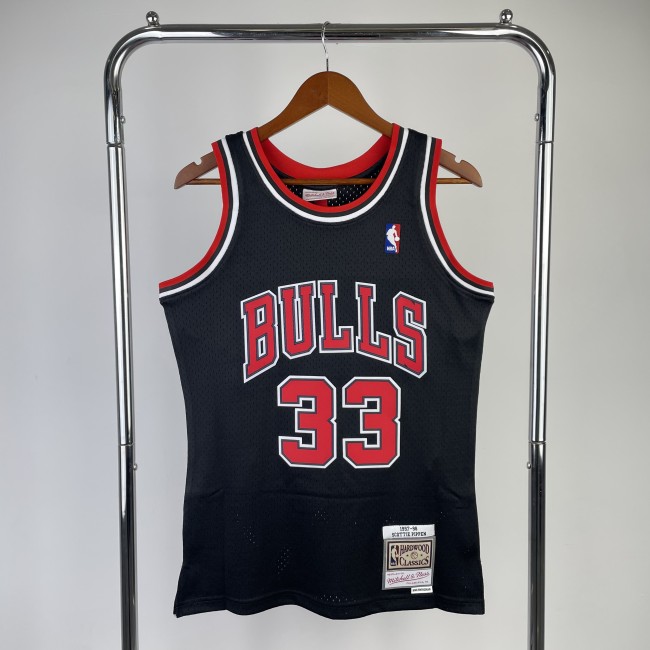 98 NBA Chicago Bulls #33 PIPPEN Basketball Jersey