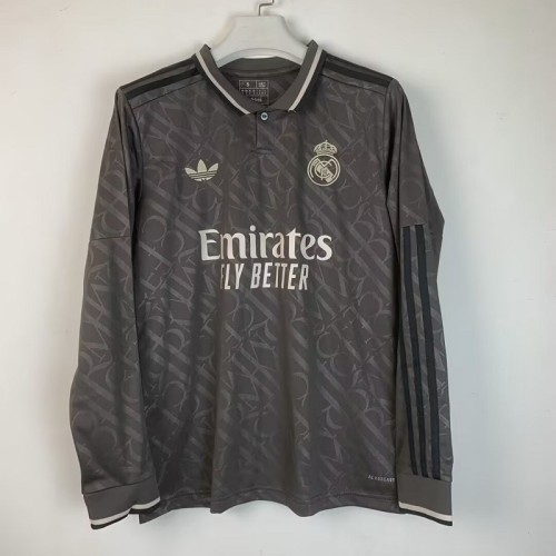 24/25 Real Madrid third Long sleeve football jersey