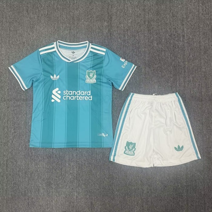 25/26 liverpool third kids kit