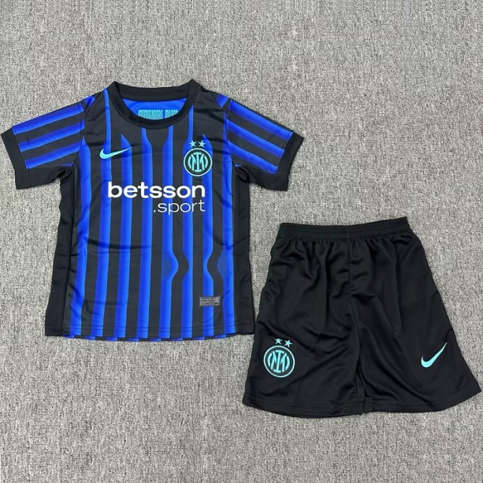 25/26 inter milan home kids kit