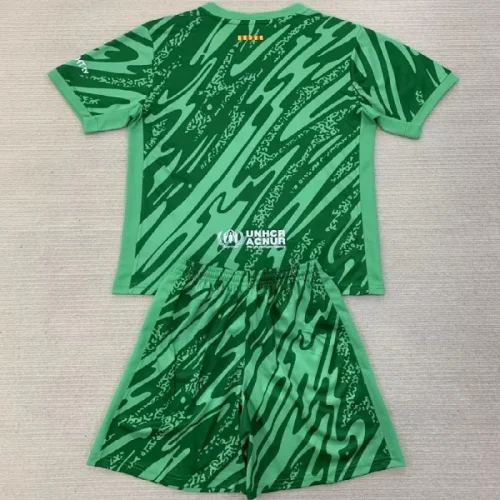 24/25 Barcelona Green goalkeeper Adult Set
