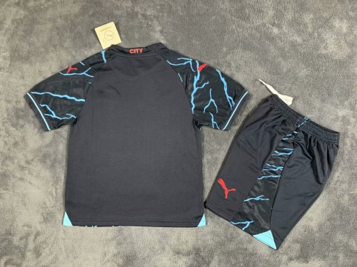 23/24 Manchester City third kids kit