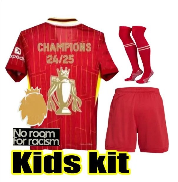 24/25 liverpool champions kids kit