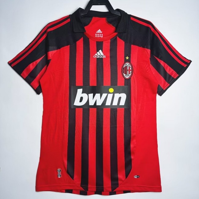 Retro 08/09 AC milan home football jersey