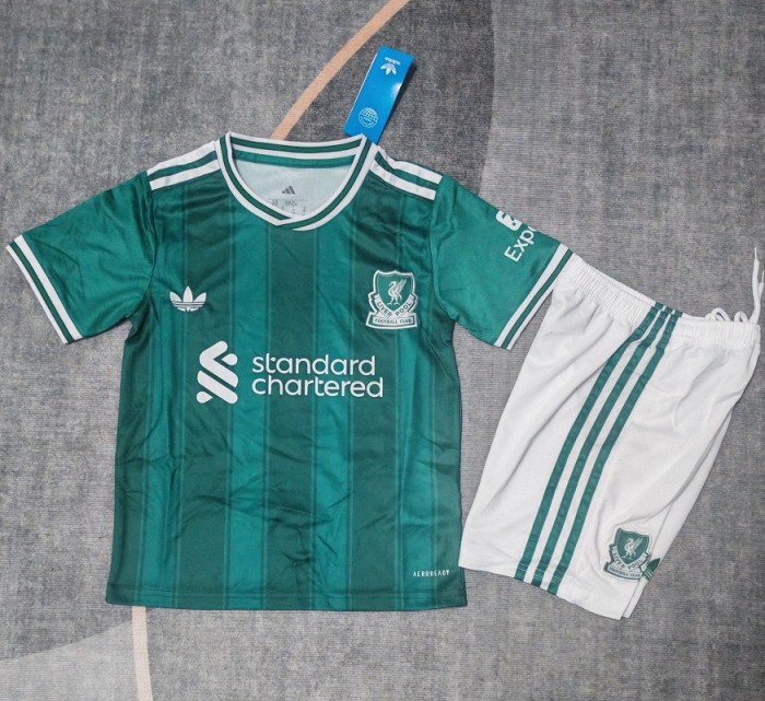 25/26 liverpool third kids kit
