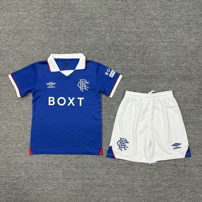 25/26 Rangers home kids kit