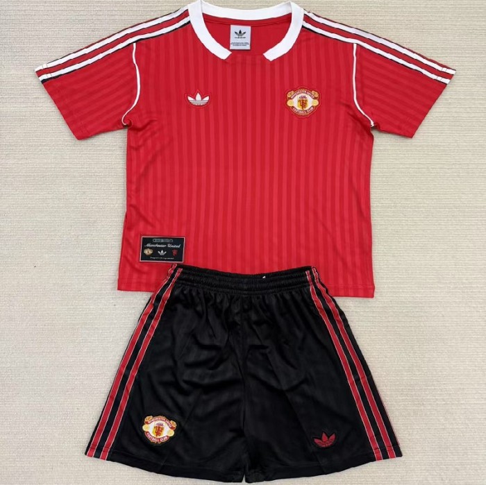 25/26 Manchester United retro kids kit