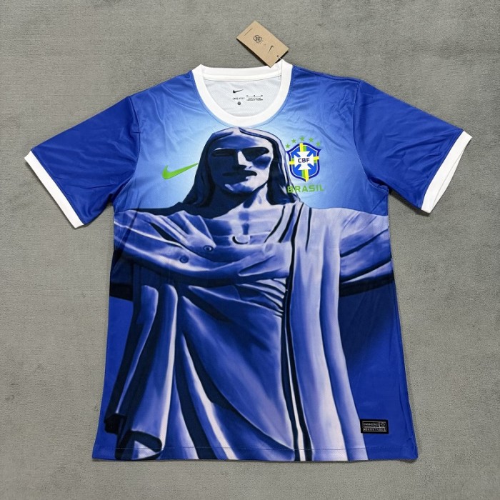 25/26 Brazil Jesus blue football jersey