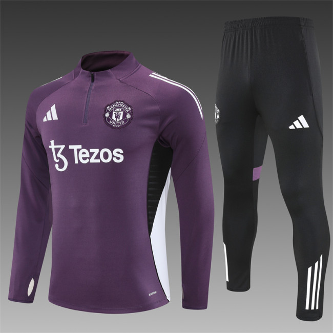 25/26 Manchester United kids training suit purple