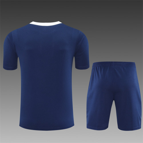 25/26 PSG Jordan kids short sleeved training suit royal blue