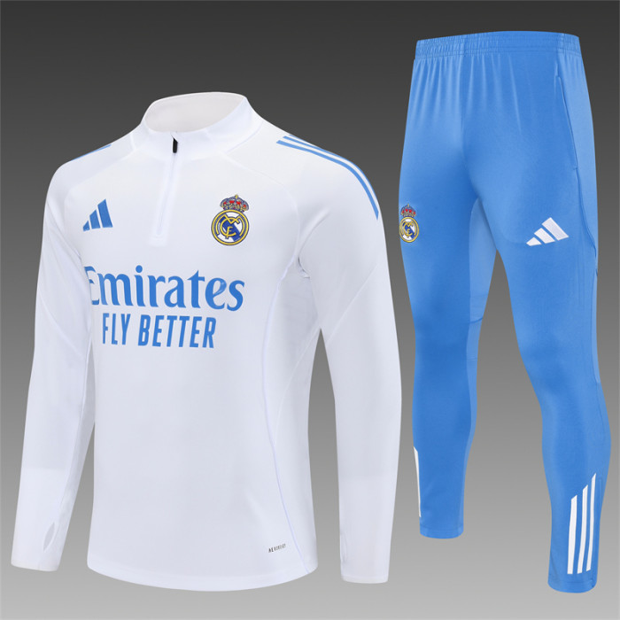 25/26 Real Madrid Adult training suit white