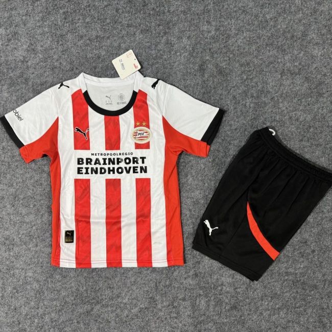 25/26 PSV Eindhoven home kids kit