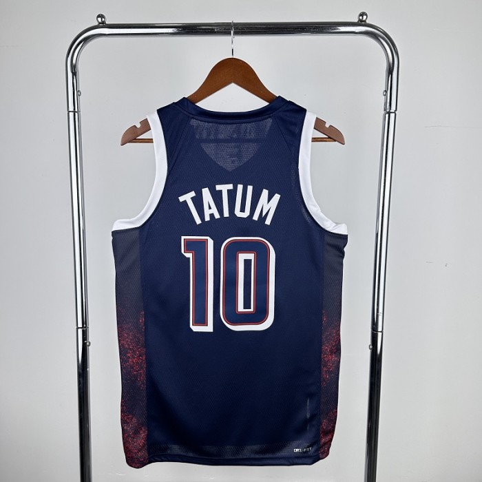 24 Olympic Games USA #10 TATUM Basketball Jersey