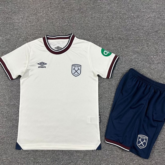 25/26 West Ham United Away kids kit
