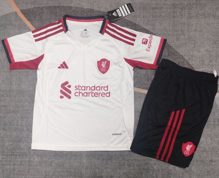 25/26 liverpool Away kids kit