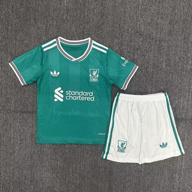 25/26 liverpool third kids kit