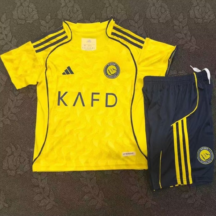 25/26 Al Nassr home kids kit
