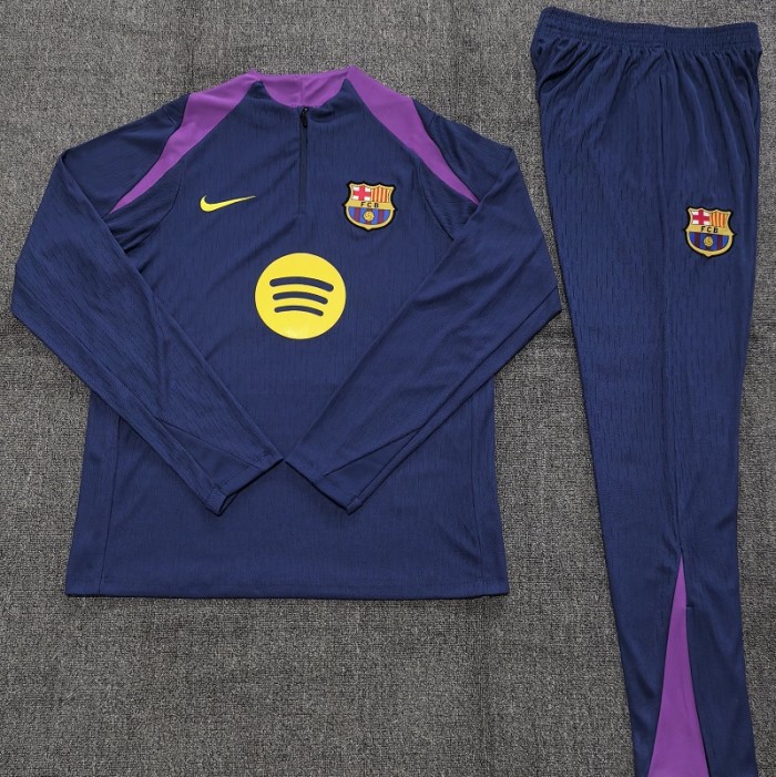 25/26 Barcelona kids training suit Royal Blue
