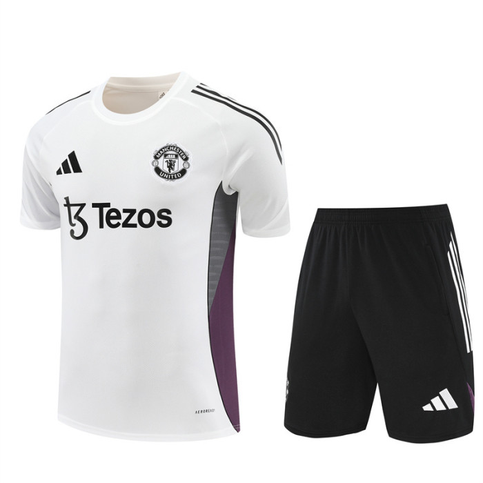 25/26 Manchester United kids Short training suit white