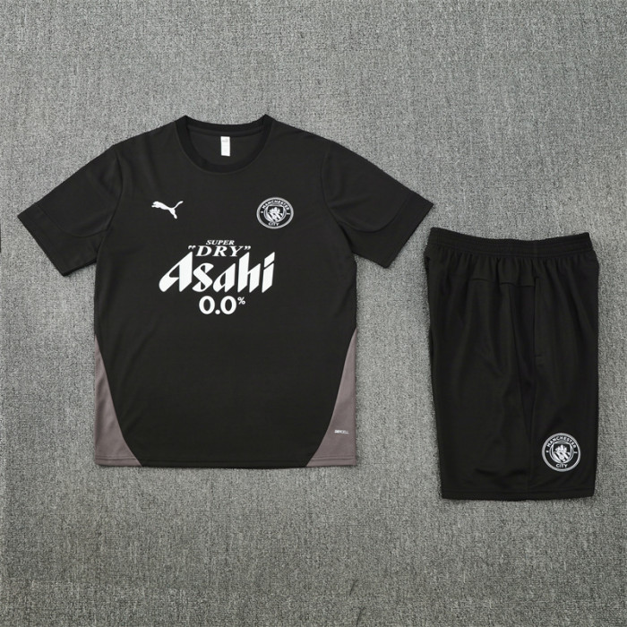 25/26 Manchester City kids Short sleeve training suit black
