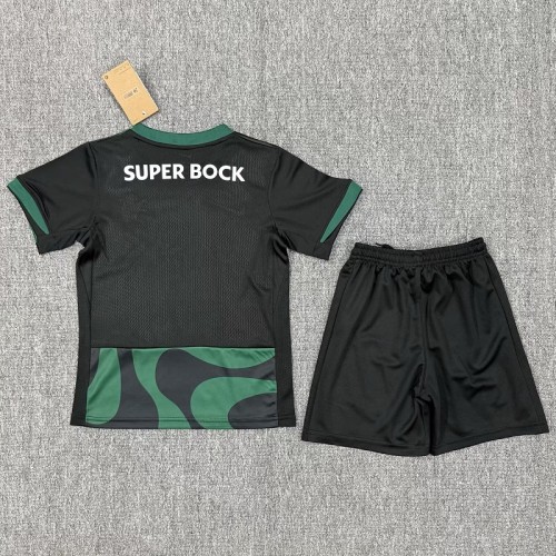 25/26 Sporting CP third kids kit black